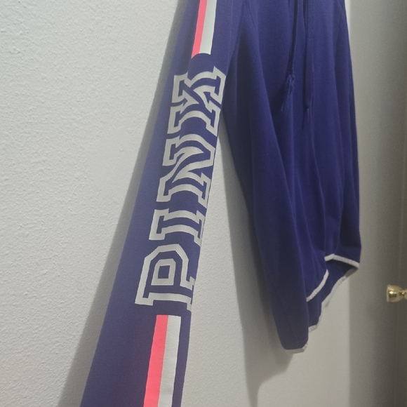 PINK Victoria's Secret Blue Jacket with Pink Accents - Picture 2 of 4